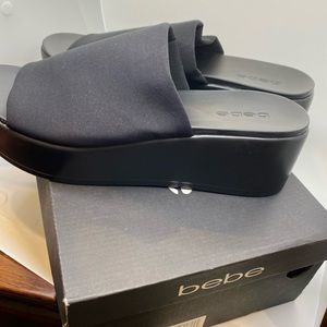 COPY - Bebe Stretchy Black Sandals